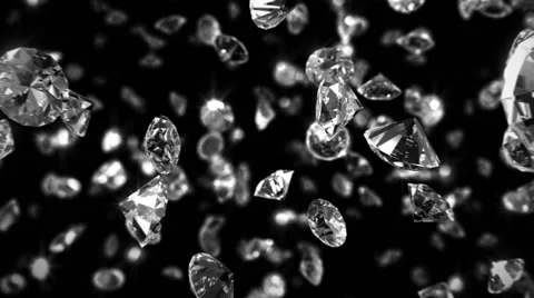 Loopable Diamonds Background Stock Footage 65432745