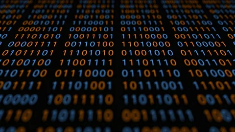 Loopable: Digital Data 3D Abstract Technology Background Stock Footage 160825488