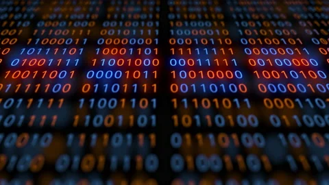 Loopable: Digital Data 3D Abstract Technology Background Stock Footage 163187443