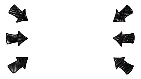 Loopable doodle arrows, stop motion animation. Stock Footage 208663328