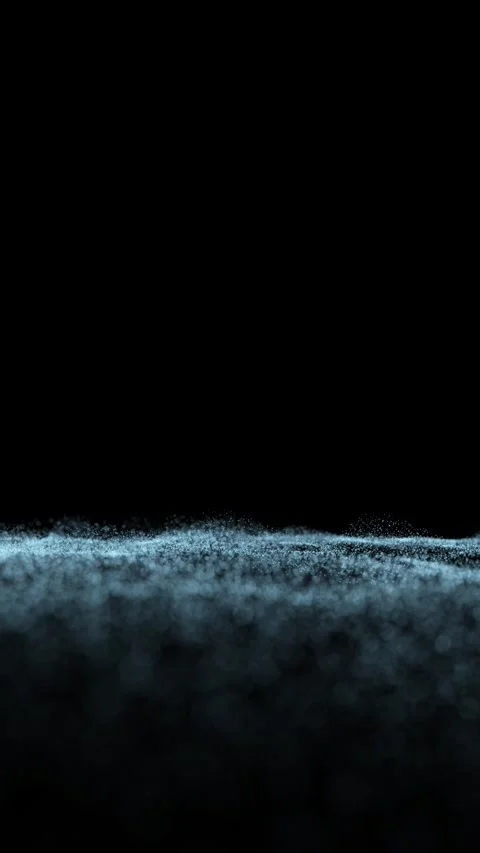 Loopable dotted waves on clean black background Stock Footage 340236861