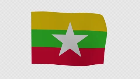 Loopable Dynamic Myanmar Burma Loop Alpha Channel Видео 343064452