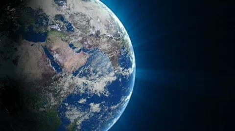 Loopable earth with night lights Stock Footage 334952