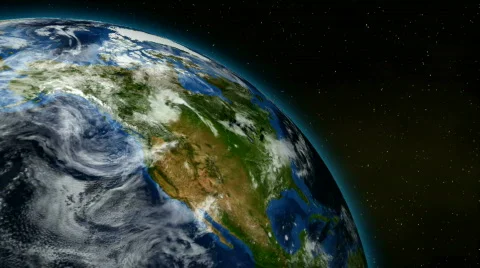 Loopable Earth Rotation HD NTSC PAL Stock Footage 301235