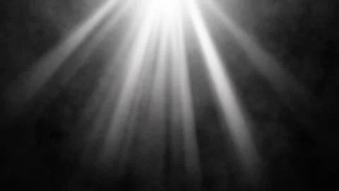 Loopable Ethereal Smoke and Light Rays in a Monochrome Background in a Hypnotic Stock Footage 302526116