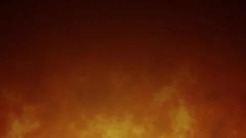 Loopable fire animation - seamless flames with dark orange gradient background Stock Footage 312814150