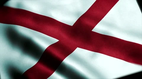 Loopable: Flag of Alabama 60fps Video stock 68494189