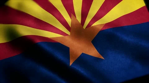 Loopable: Flag of Arizona 60fps Stock Footage 68483647