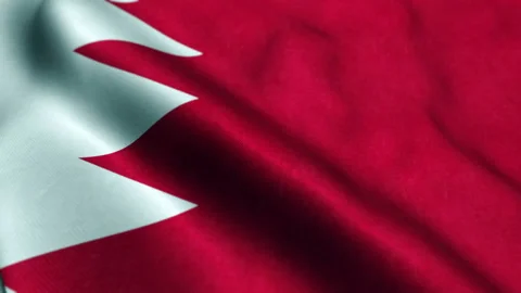 Loopable Flag of Bahrain. Video stock 206151567