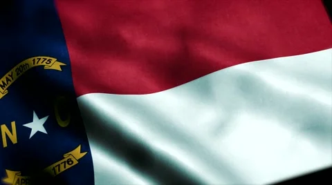Loopable: Flag of Carolina 60fps Stock Footage 68484378