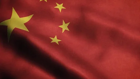 Loopable: Flag of China 60fps Video stock 73929932