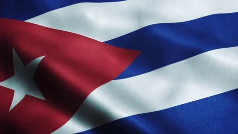 Loopable: Flag of Cuba, 60fps Video stock 73929928