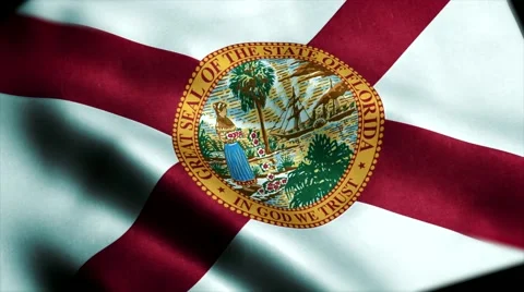 Loopable: Flag of Florida 60fps Stock Footage 68487016