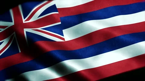 Loopable: Flag of Hawaii 60fps Video stock 68488140