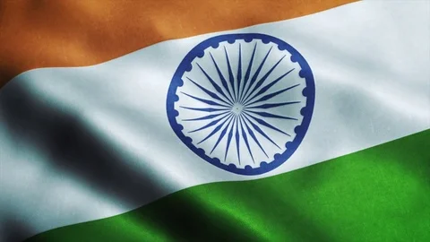 Loopable: Flag of India, 60fps Video stock 73929833