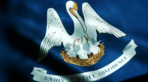 Loopable: Flag of Louisiana 60fps Video stock 68489839