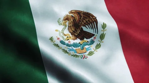 Loopable: Flag of Mexico, 60fps Video stock 73953517