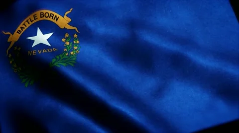 Loopable: Flag of Nevada 60fps Video stock 68491695