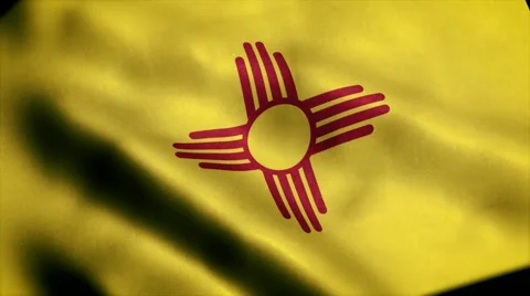 Loopable: Flag of New Mexico 60fps Video stock 68492311