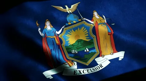 Loopable: Flag of New York 60fps Video stock 68492343