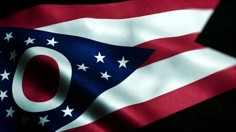 Loopable: Flag of Ohio 60fps Stock Footage 68492213