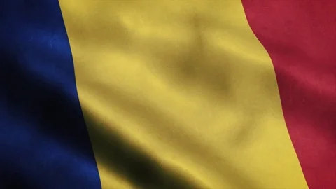 Loopable: Flag of Romania, 60fps Video stock 73929785