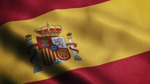 Loopable: Flag of Spain, 60fps Video stock 73929742