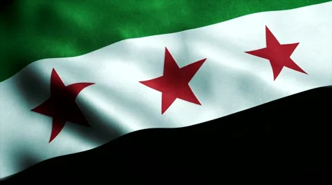 Loopable: Flag of Syria 60fps Stock Footage 68427686