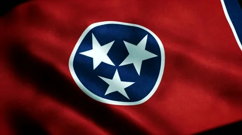 Loopable: Flag of Tennessee 60fps Video stock 68492996