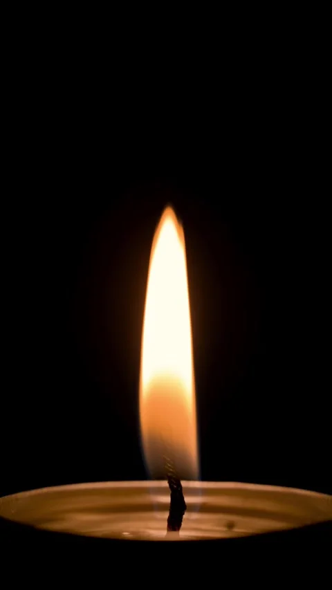 Loopable flickering candle flame macro shot Stock Footage 288448329