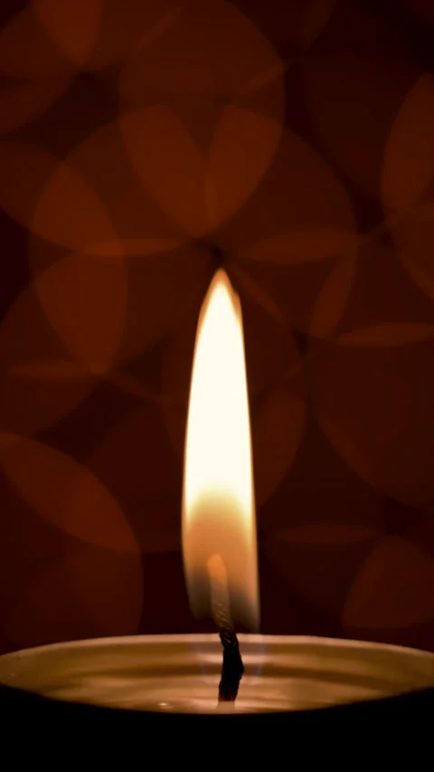 Loopable flickering candle flame macro shot Stock Footage 288448334