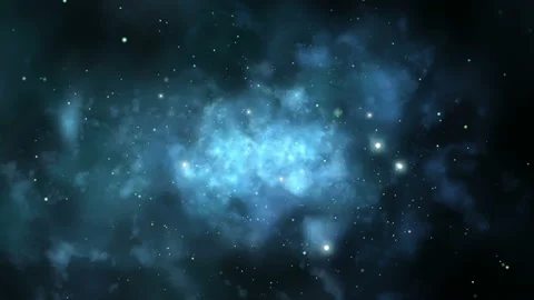 Loopable flight through outer space Stock Footage 194528535