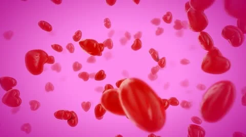 Loopable flying hearts 動画素材 21996755