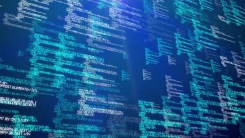 Loopable footage of Programming code abstract technology background for software Stock Footage 102024012