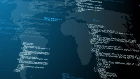 Loopable footage of Programming code abstract technology background for software Stock Footage 102024343