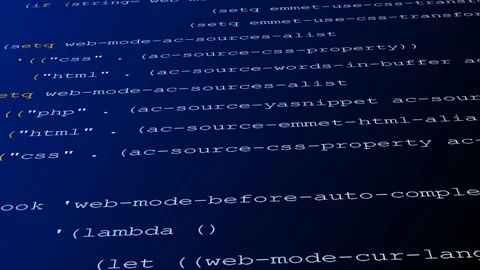 Loopable footage of Programming code abstract technology background for software Stock Footage 113921447