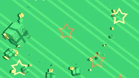 Loopable Gifts Flying  Stock Footage 949293