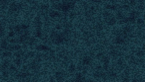 Loopable: Glowing Teal-Blue Binary Digital Code Abstract Background With Stock Footage 83900878