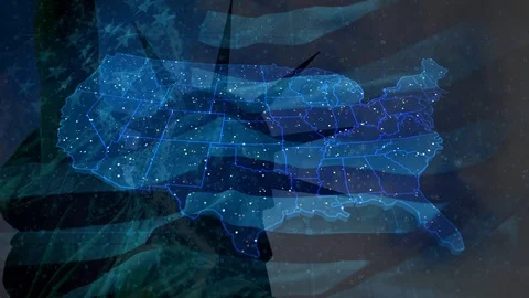 Loopable graphic for USA Technology Stock Footage 113623173