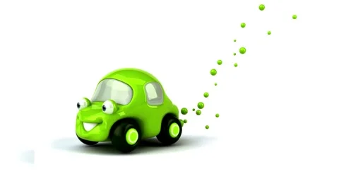 Loopable Green Car Animation 스톡 동영상 301409237