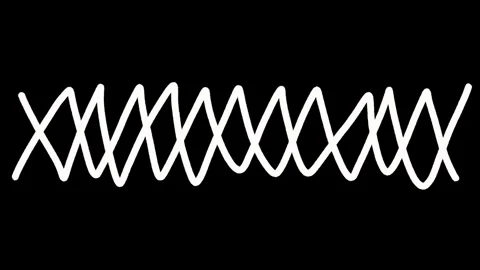 Loopable Hand Drawn Highlight Scribbles Animated Marker Lines with Alpha Stock Footage 306368049