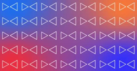 Loopable ingenious creative low poly triangle scale animation CG background.. Illustrazione stock