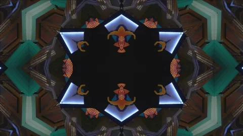 Loopable Kaleidoscope (59.97 fps) of nighttime city traffic. Stock-Footage 221804226