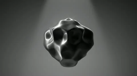 Loopable Kaleidoscope Liquid Metal Drop Stock Footage 10909534