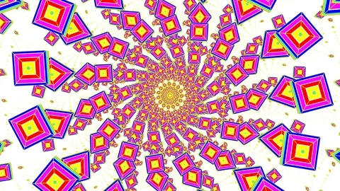 Loopable Kaleidoscope Sequence Patterns. Stock Footage 100147429