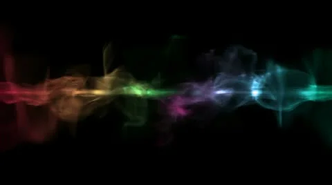 Loopable line energy element in spectral colors Video stock 10563967