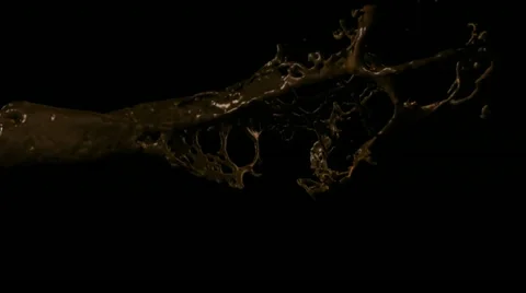 Loopable liquid chocolate splash 動画素材 22012112