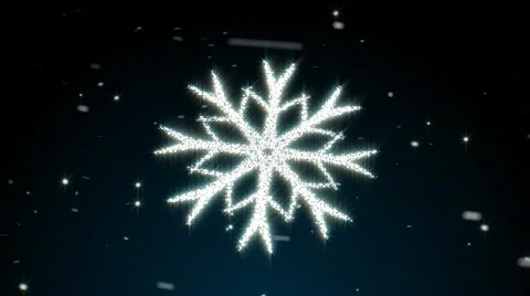 Loopable morphing snowflakes HD Video stock 593394