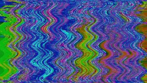 Loopable multi-colored transformations. Data mosh imitation. Stock Footage 154143090