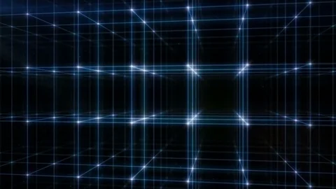 Loopable Network structure horizontal rotation Stock Footage 84702118